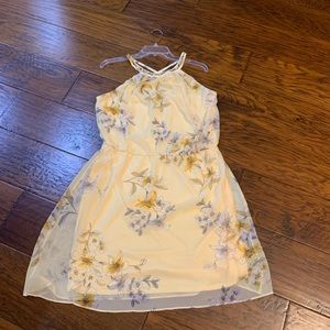 WHBM Canary Floral Dress (NWT)